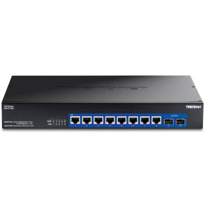 TRENDnet TEG-S7102 10-Port Unmanaged 10G Ethernet Switch, 2x 10G SFP+ ports, rack mountable